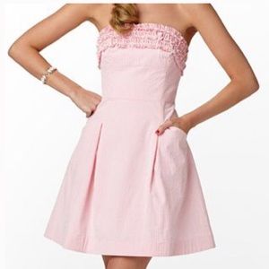 Lilly Pulitzer Pink Strapless Dress